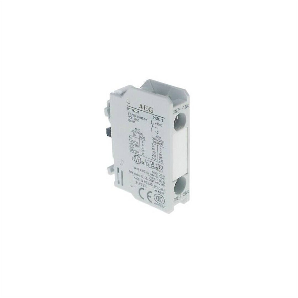 ΒΟΗΘΗΤΙΚΗ ΕΠΑΦΗ 1NC HS7K.01 AEG - 4641501