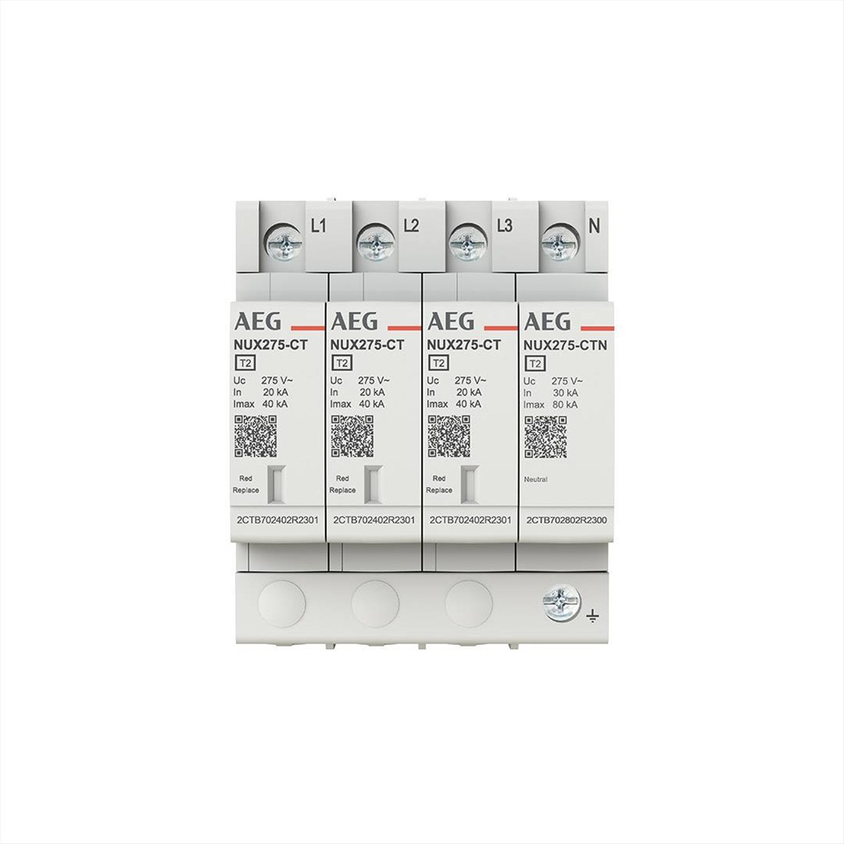 ΑΝΤΙΚΕΡΑΥΝΙΚΟ 40KA 3P+N NUX AEG - NUX275-3N