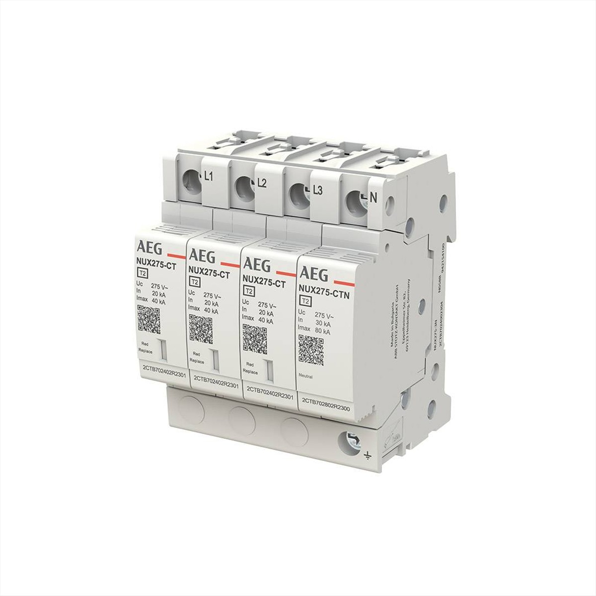 ΑΝΤΙΚΕΡΑΥΝΙΚΟ 40KA 3P+N NUX AEG - NUX275-3N