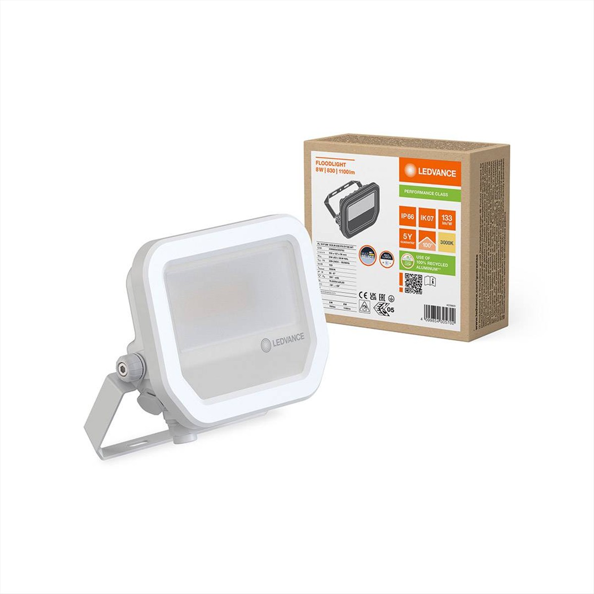 ΠΡΟΒΟΛΕΑΣ LED 8W 3000K ΛΕΥΚΟ LEDVANCE - 305702