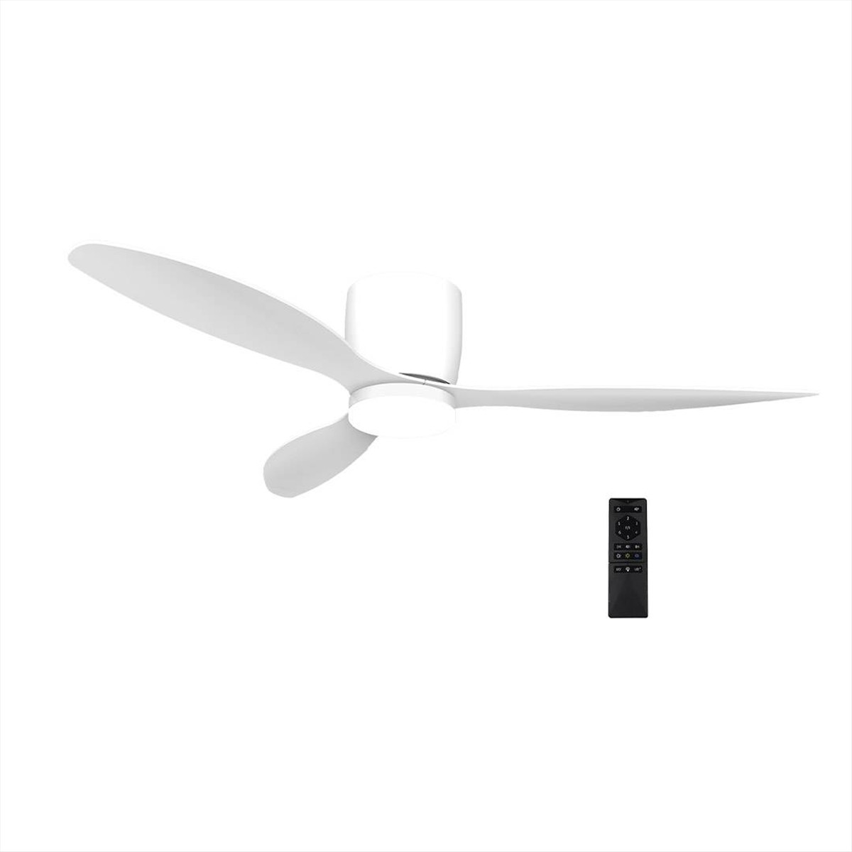 ΑΝΕΜΙΣΤΗΡΑΣ ΟΡΟΦΗΣ 30W Φ1.32m ΜΕ ΦΩΣ 22W & ΤΗΛΕΧΕΙΡΙΣΤΗΡΙΟ ABS ΛΕΥΚΟ ADELEQ - 18-490