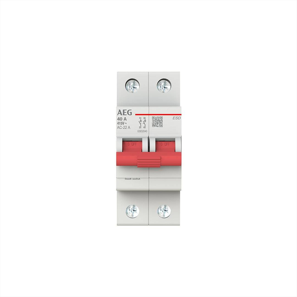 ΔΙΑΚΟΠΤΗΣ ΡΑΓΑΣ ESD 2*40A AEG - ESD2040