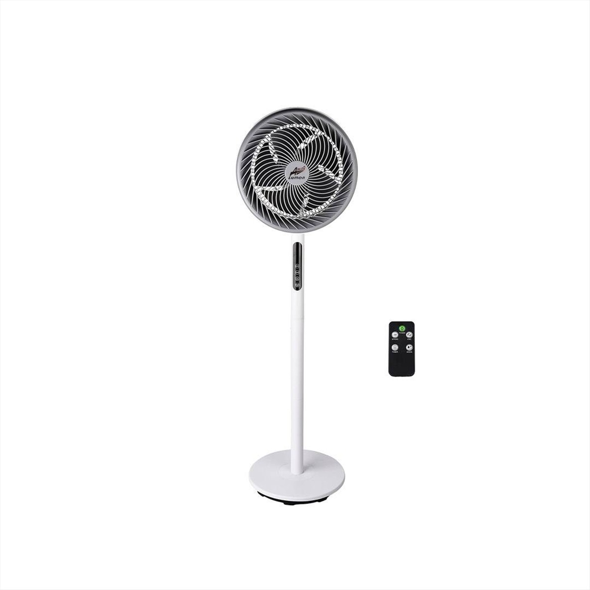 ΑΝΕΜΙΣΤΗΡΑΣ ΟΡΘΟΣΤΑΤΗΣ 80W Φ30cm 5 ΠΤΕΡΥΓΙΑ ΜΕ ΤΗΛΕΧΕΙΡΙΣΜΟ ΛΕΥΚΟ & ΓΚΡΙ ADELEQ - 18-11