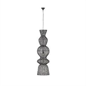 ΦΩΤΙΣΤΙΚΟ LED ΚΡΕΜΑΣΤΟ E27 BLACK STEEL BREENA NOVA LUCE - 9586660