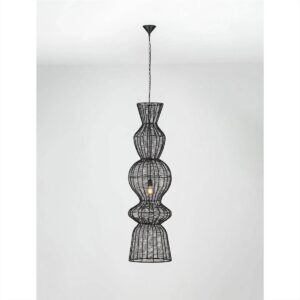 ΦΩΤΙΣΤΙΚΟ LED ΚΡΕΜΑΣΤΟ E27 BLACK STEEL BREENA NOVA LUCE - 9586660