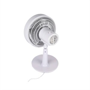 ΑΝΕΜΙΣΤΗΡΑΣ ΕΠΙΤΡΑΠΕΖΙΟΣ 80W Φ30cm 5 ΠΤΕΡΥΓΙΑ ΛΕΥΚΟ & ΓΚΡΙ ADELEQ - 18-5