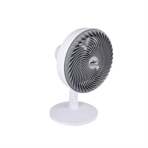 ΑΝΕΜΙΣΤΗΡΑΣ ΕΠΙΤΡΑΠΕΖΙΟΣ 80W Φ30cm 5 ΠΤΕΡΥΓΙΑ ΛΕΥΚΟ & ΓΚΡΙ ADELEQ - 18-5