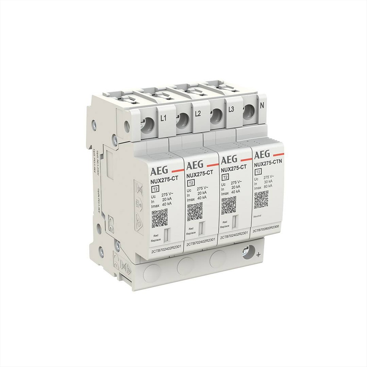 ΑΝΤΙΚΕΡΑΥΝΙΚΟ 40KA 3P+N NUX AEG - NUX275-3N