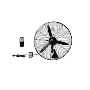 ΑΝΕΜΙΣΤΗΡΑΣ ΕΠΙΤΟΙΧΟΣ 130W Φ66cm ΜΕ ΤΗΛΕΧΕΙΡΙΣΤΗΡΙΟ ΜΕΤΑΛΛΙΚΟΣ ΜΑΥΡΟ ADELEQ - 18-35