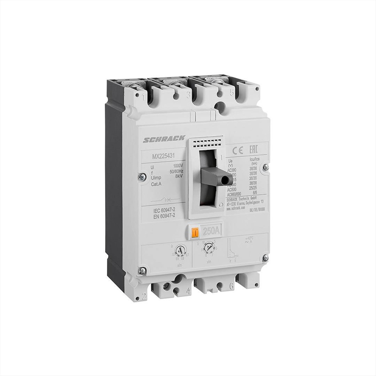 ΑΥΤΟΜΑΤΟΣ ΙΣΧΥΟΣ 250Α 36ΚΑ MX225431 SCHRACK TECHNIK - 197-172225431